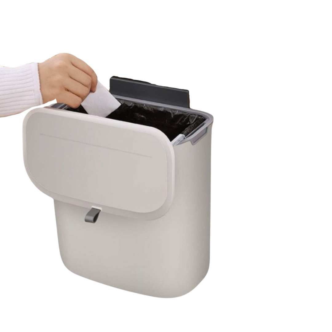 Compacta™ – Space-Saving Kitchen Waste Bin with Odor-Control Lid