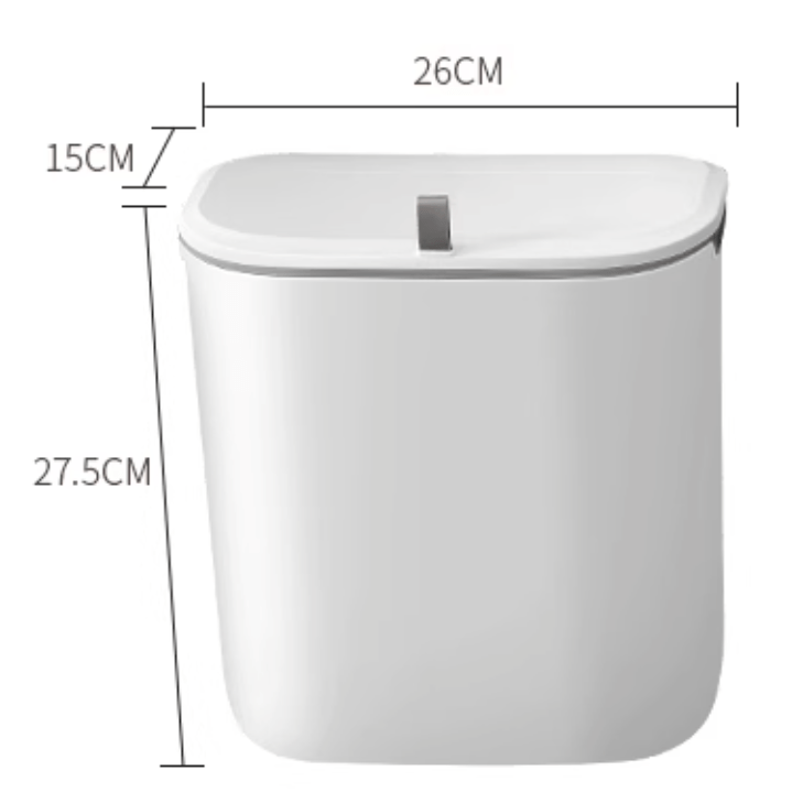 Compacta™ – Space-Saving Kitchen Waste Bin with Odor-Control Lid