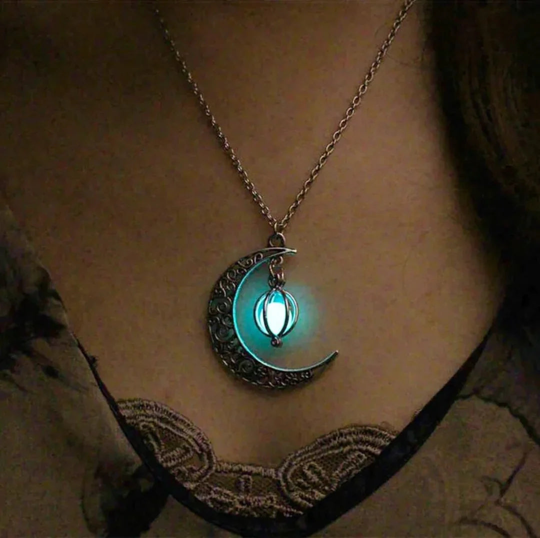 LunarAura Moonstone Pendant Necklace