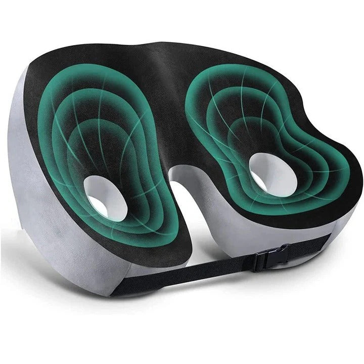 PostureNest Adjustable Memory Foam Seat Cushion