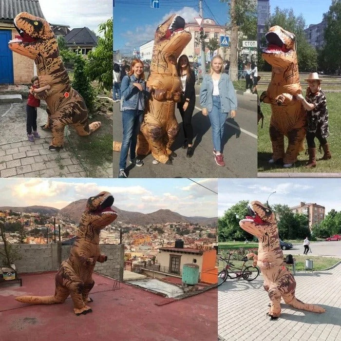 RexRampage™ Inflatable T-Rex Costume (Built-In Blower Fan)