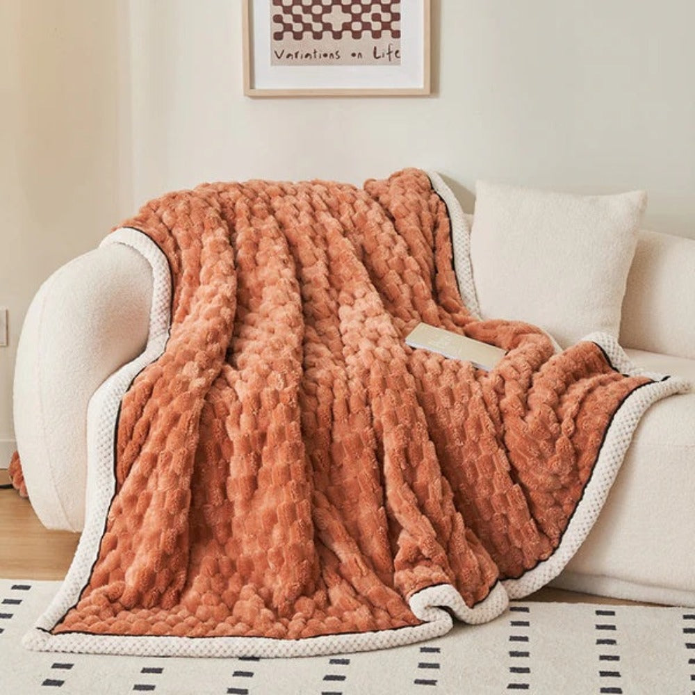 LuxeHaven – Soft Sherpa Fleece Blanket for Pure Relaxation