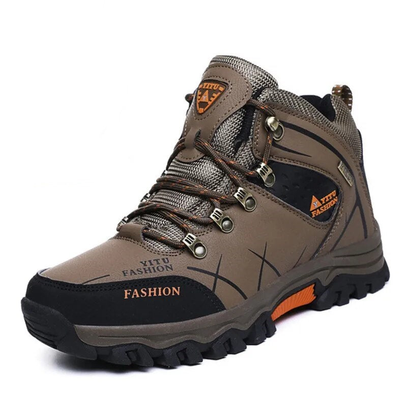 Men’s Waterproof Winter Boots – Ergonomic Sole Outdoor Boots