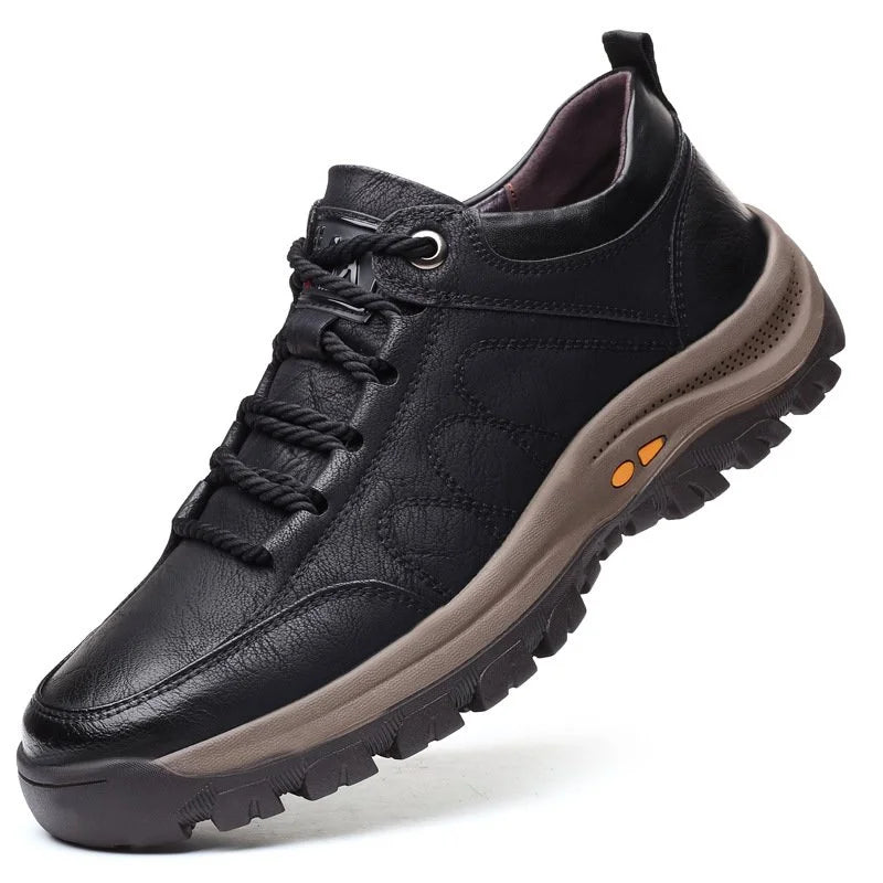 Herren handgefertigte Leder-Casual-Schuhe – Atmungsaktiver Alltagsschuh mit Komfort