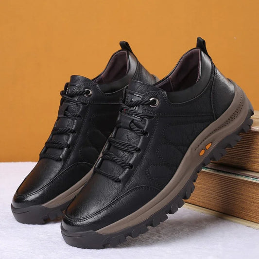 Men’s Handmade Leather Casual Shoes – Breathable Everyday Comfort Footwear