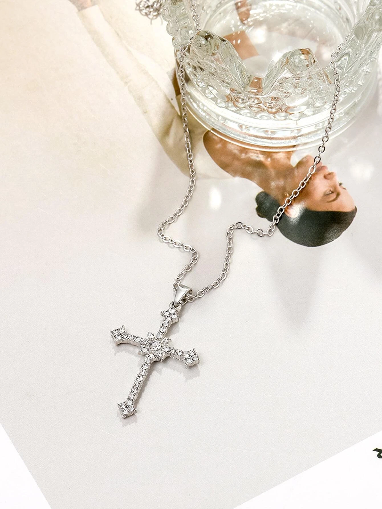 Luxury Zircon Crystal Cross Necklace