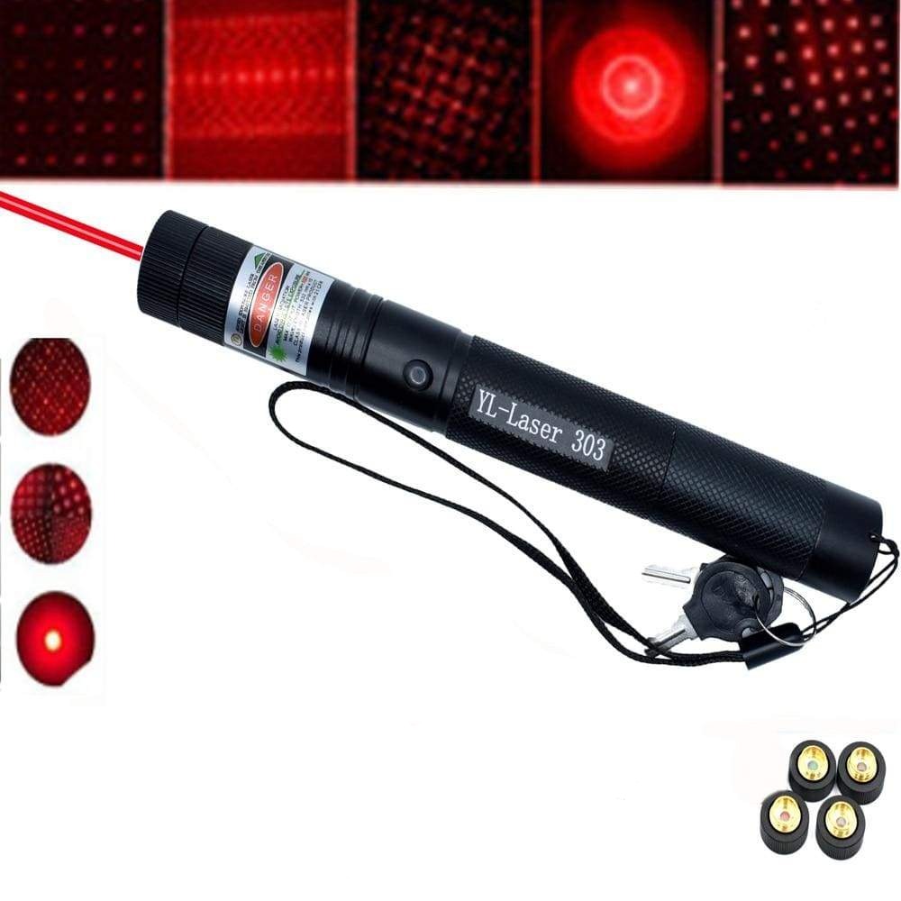 Adjustable Focus Laser Pointer with Safety Lock