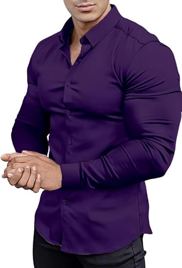 David Slim-Fit Wrinkle-Free Stretch Shirt for Men