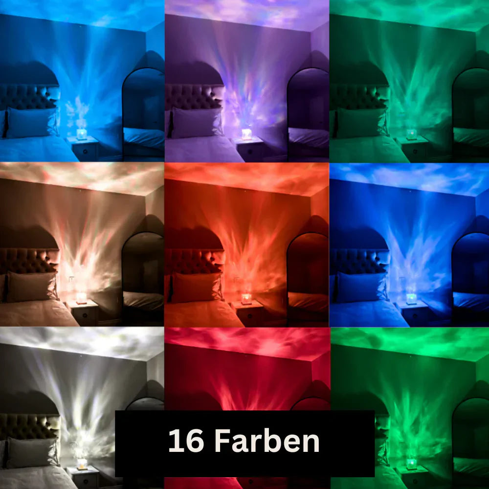 AuroraGlow – Northern Lights Lamp with 16 Colors