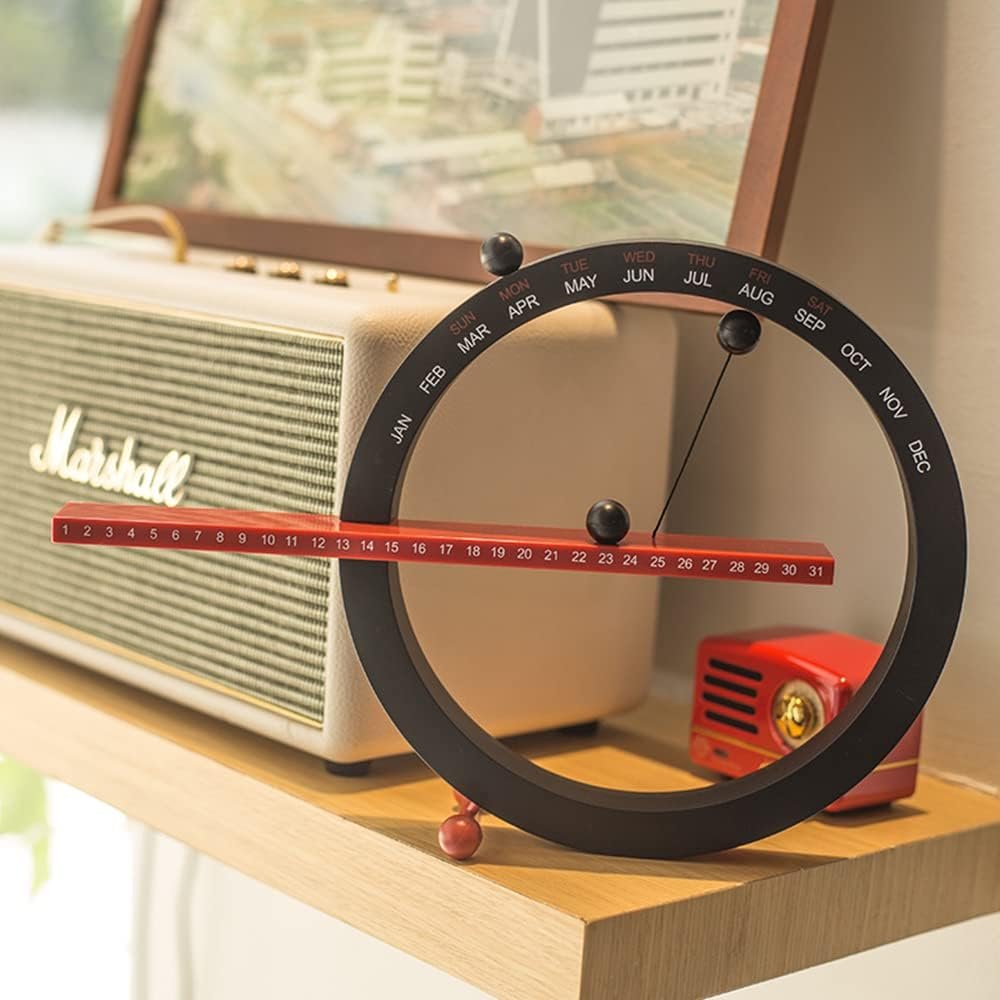 Magnetic Perpetual Calendar with Silent Quartz Movement