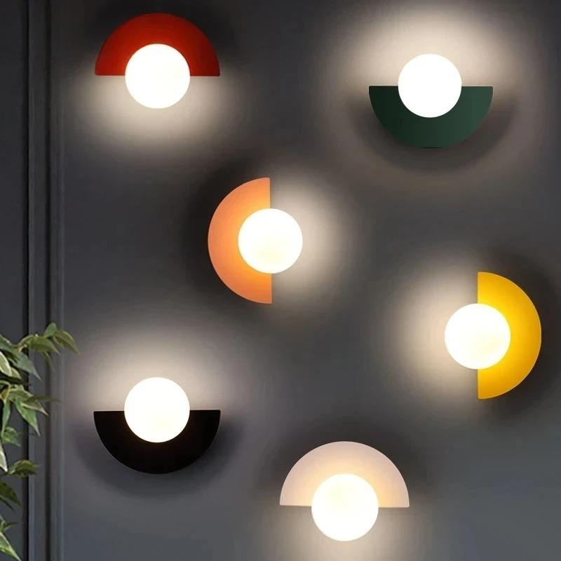 Everest Nordic™ Semicircle Wall Lamp – Modern LED Wall Light with Touch Control