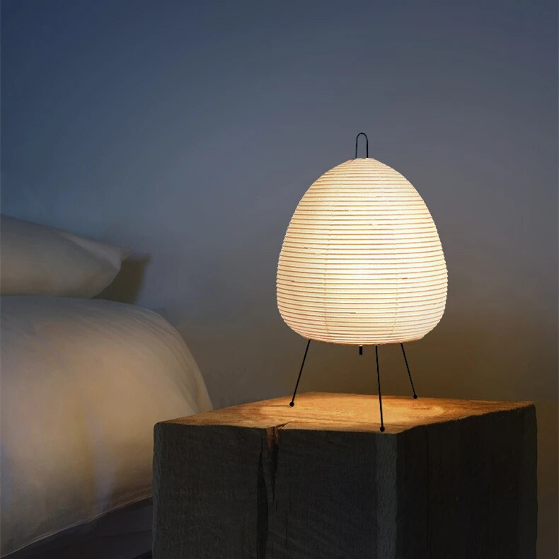 Japanese Rice Paper Table Lamp Soft Ambient Lighting