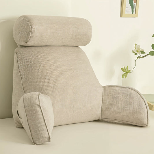 ComfortNest™ Deluxe Backrest Pillow with Arms & Adjustable Headrest