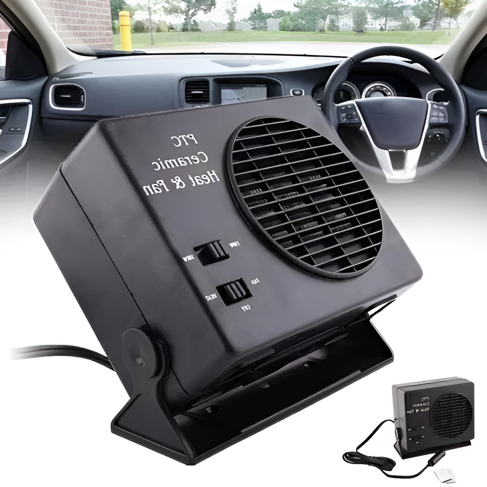 HeatDrive™ 12V Ceramic Car Fan Heater (150W / 300W)