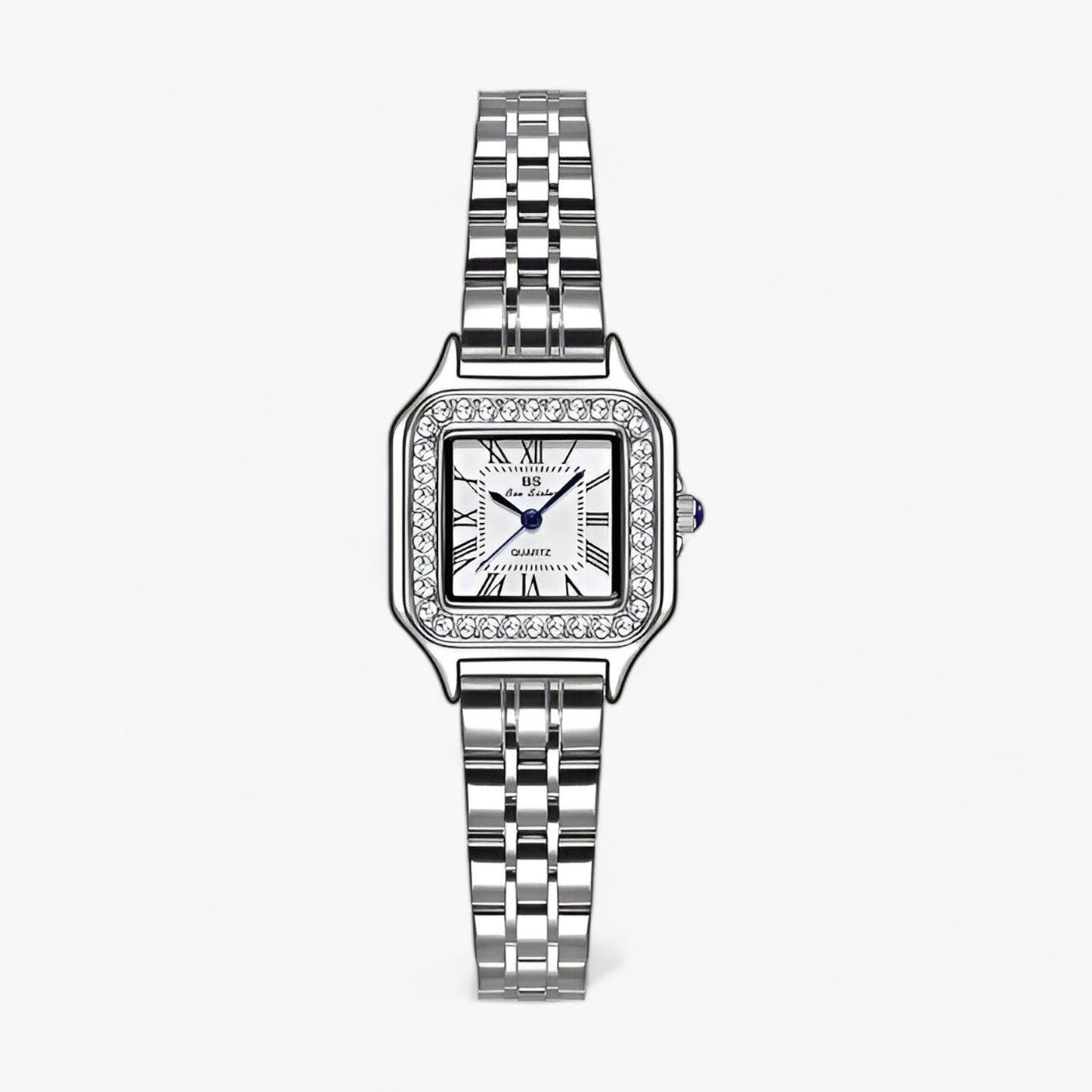 Square Stainless Steel Wrist Watch Minimalist Style