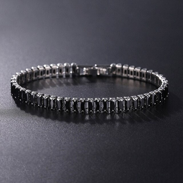 Luxe Tennis Chain Bracelet | Zirconia Link Bracelet (Unisex)