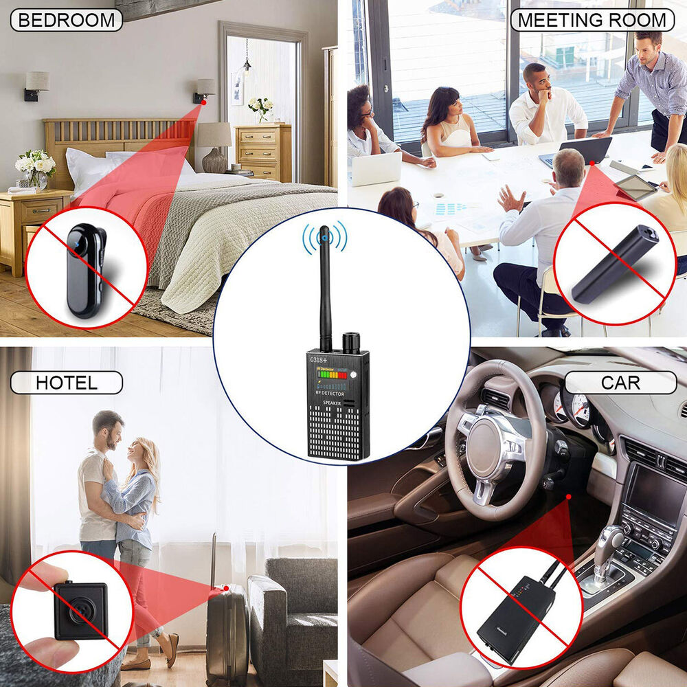 Portable RF Signal Detector Hidden Camera and GPS Finder