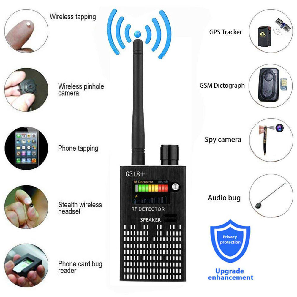 Portable RF Signal Detector Hidden Camera and GPS Finder