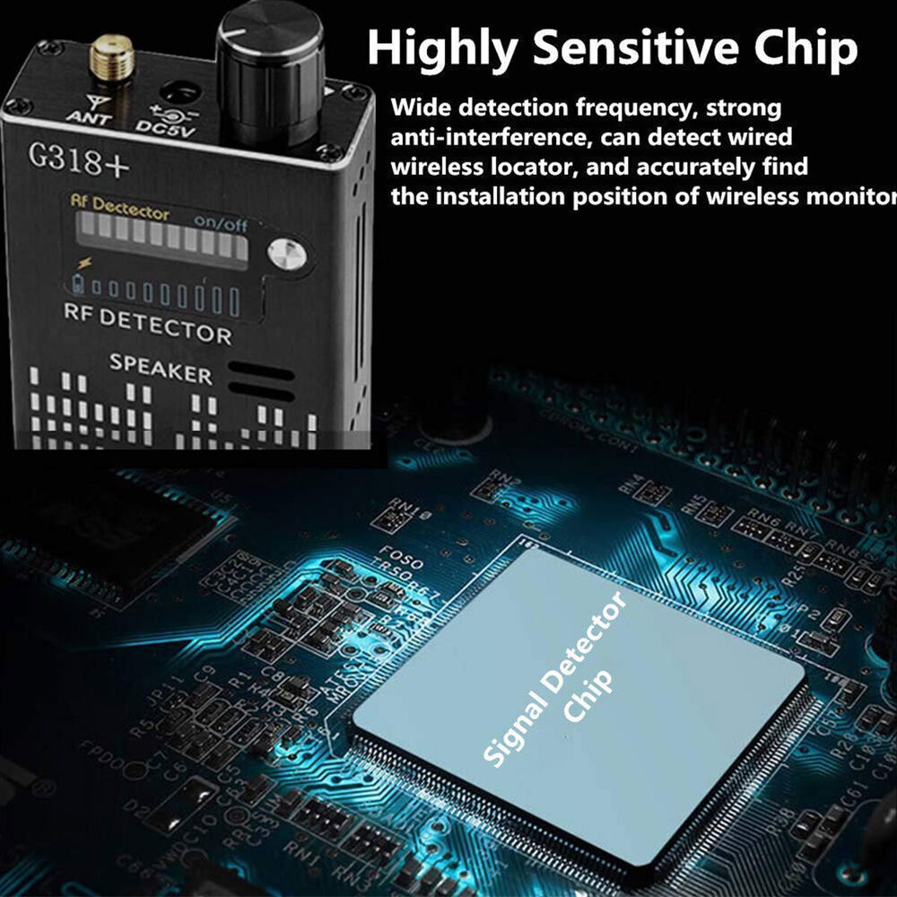 Portable RF Signal Detector Hidden Camera and GPS Finder