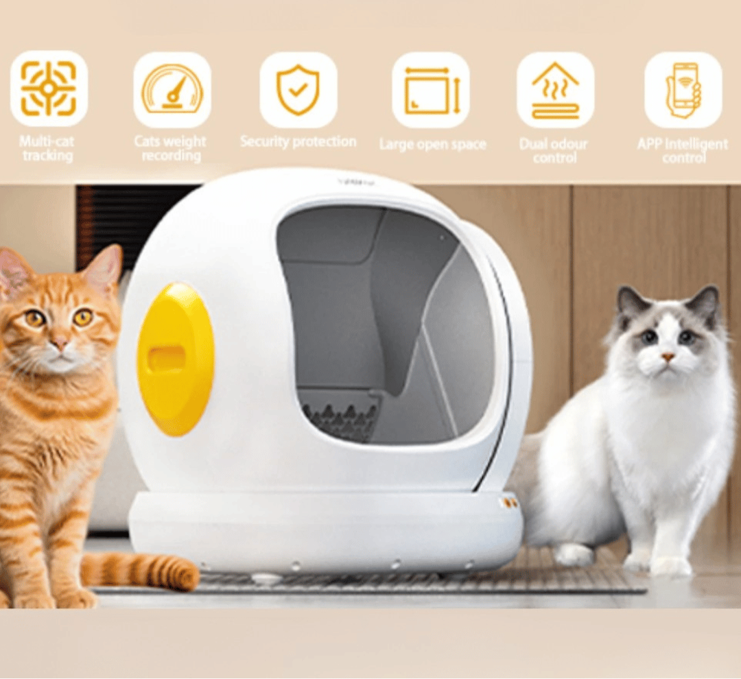 AutoPurr™ Smart Self-Cleaning Cat Litter Box with App Health Tracking
