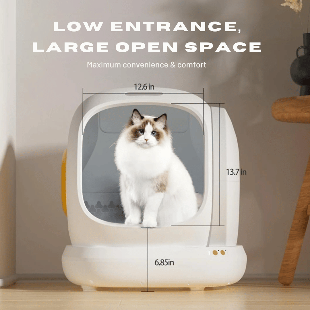 AutoPurr™ Smart Self-Cleaning Cat Litter Box with App Health Tracking