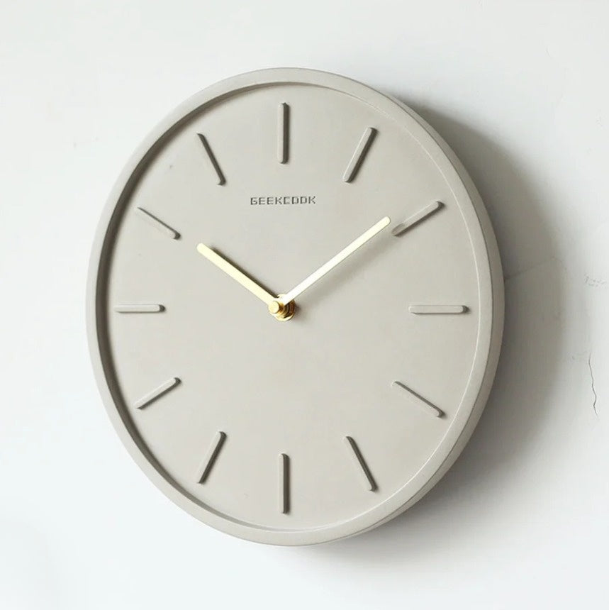 PendulumCraft - Scandinavian Cement Wall Clock