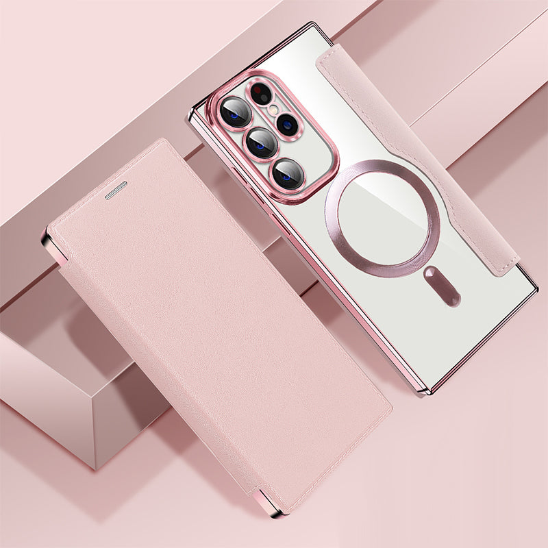 Magnetic Leather Flip Wallet Phone Case for Samsung