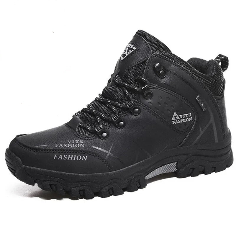 Men’s Waterproof Winter Boots – Ergonomic Sole Outdoor Boots