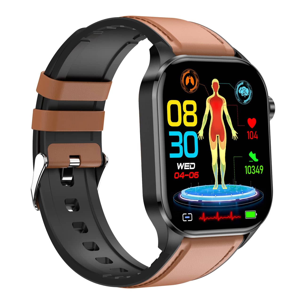 HealthPro Smartwatch – ECG, Blood Pressure & Heart Rate Monitoring for iOS & Android