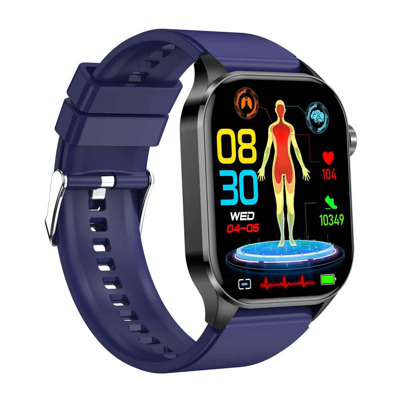HealthPro Smartwatch – ECG, Blood Pressure & Heart Rate Monitoring for iOS & Android