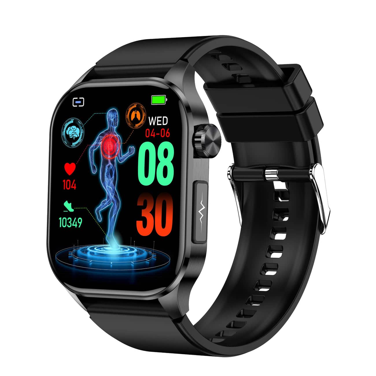 HealthPro Smartwatch – ECG, Blood Pressure & Heart Rate Monitoring for iOS & Android