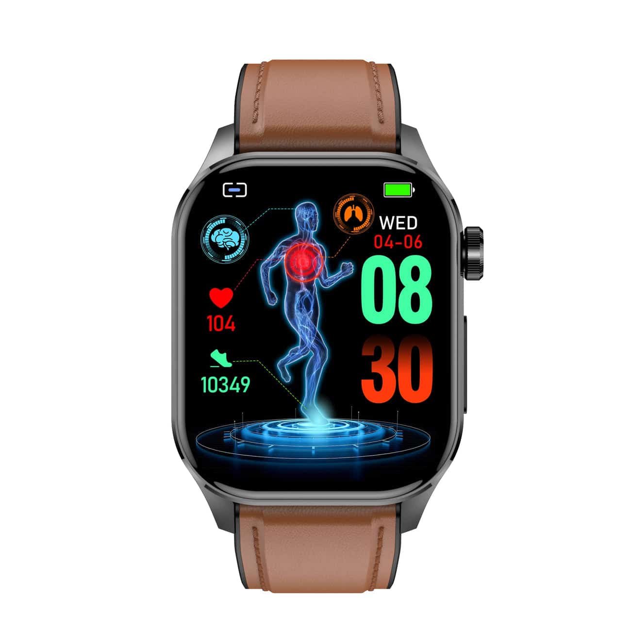 HealthPro Smartwatch – ECG, Blood Pressure & Heart Rate Monitoring for iOS & Android