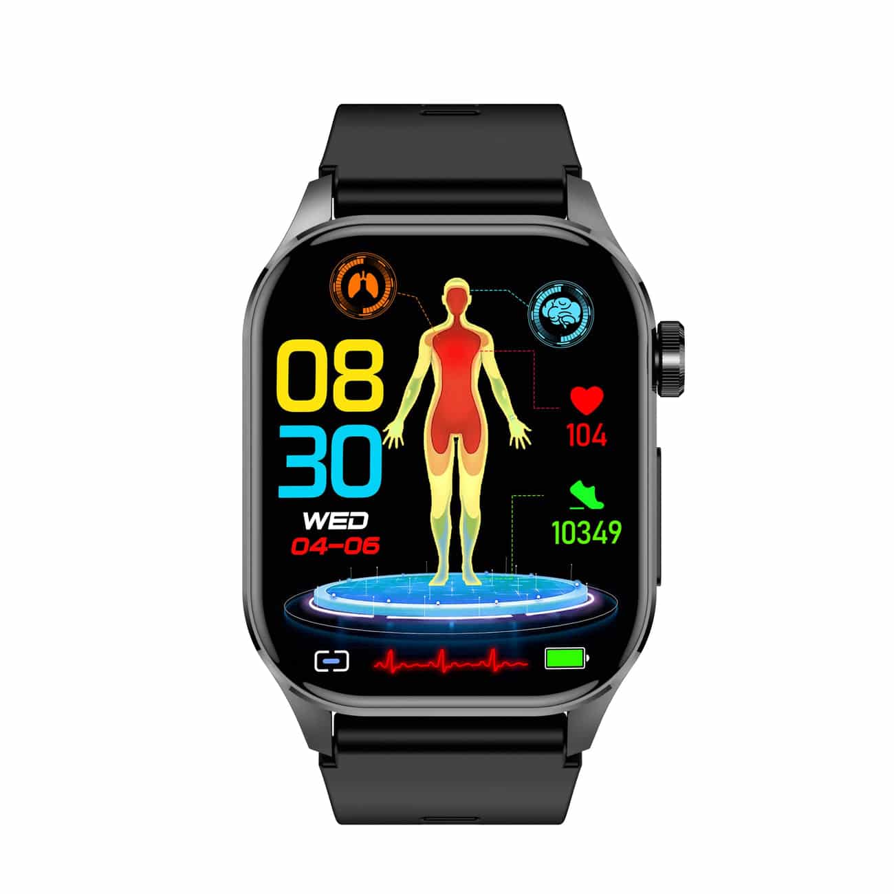 HealthPro Smartwatch – ECG, Blood Pressure & Heart Rate Monitoring for iOS & Android