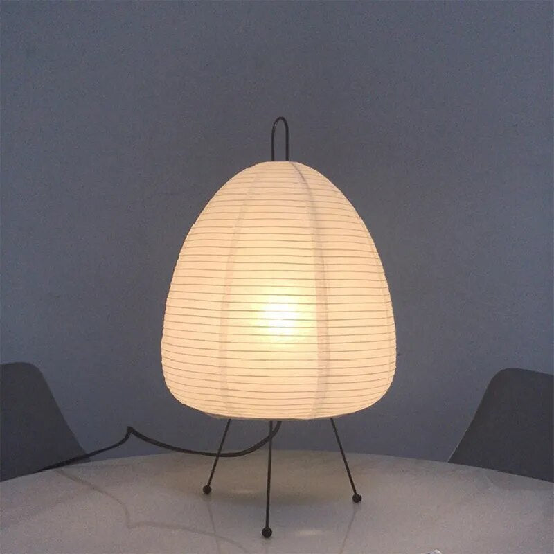 Japanese Rice Paper Table Lamp Soft Ambient Lighting