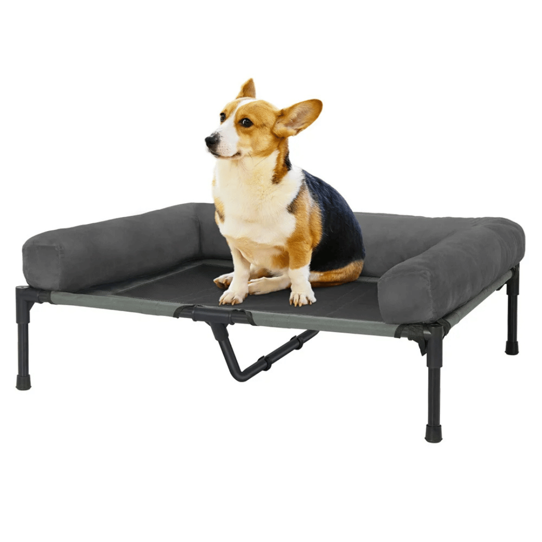 PawRest™ XL Raised Dog Bolster Bed for Large Dogs